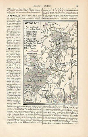 LAMINA ESPASA 479: Plano de Gwalior