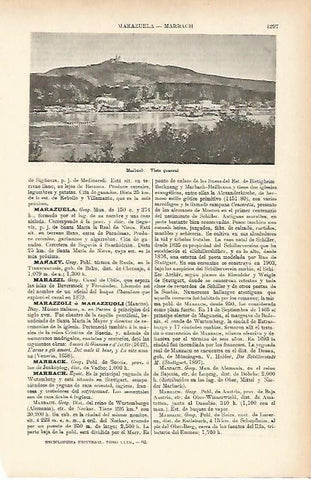 LAMINA ESPASA Alemania 4044: Vista general de Marbach Alemania