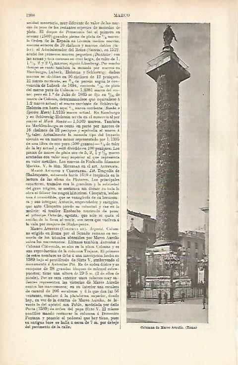 LAMINA ESPASA 4048: Columna de Marco Aurelio en Roma