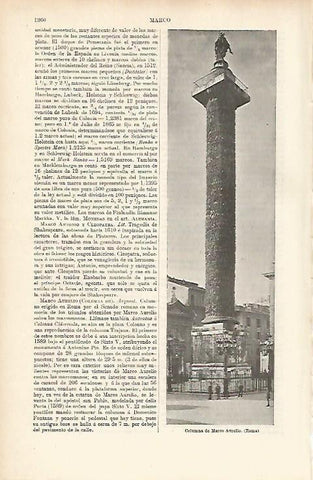 LAMINA ESPASA 4048: Columna de Marco Aurelio en Roma