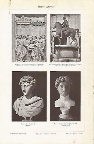 LAMINA ESPASA 4049: Representaciones de Marco Aurelio