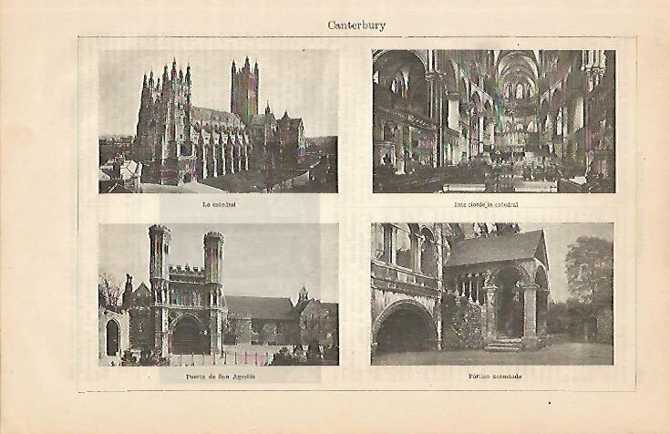 LAMINA ESPASA 4230: Vistas de Canterbury