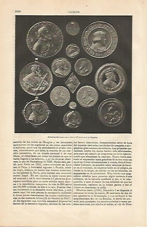 LAMINA ESPASA 4323: Medallas de Carlos V