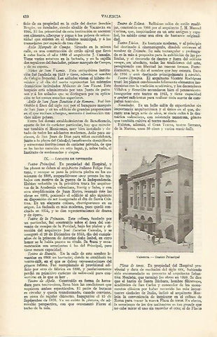 LAMINA ESPASA 4737: Teatro Principal de Valencia