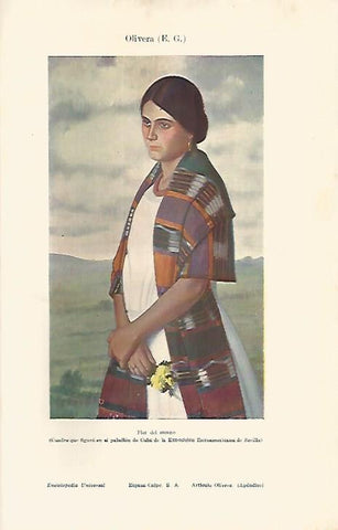 LAMINA ESPASA 4976: Flor de campo por E.G. Olivera