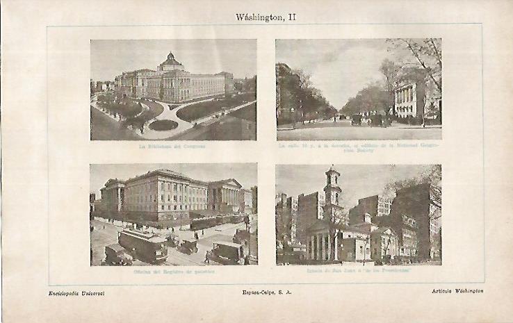 LAMINA ESPASA 4194: Vistas de Washington