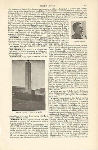 LAMINA ESPASA 4938: Torre de la iglesia de Muniesa Teruel