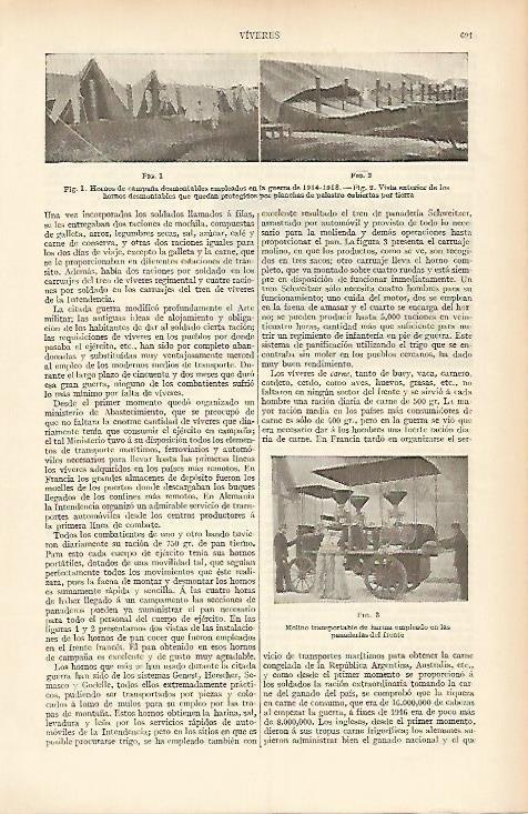 LAMINA ESPASA 4144: Hornos de campaña de la Primera Guerra Mundial