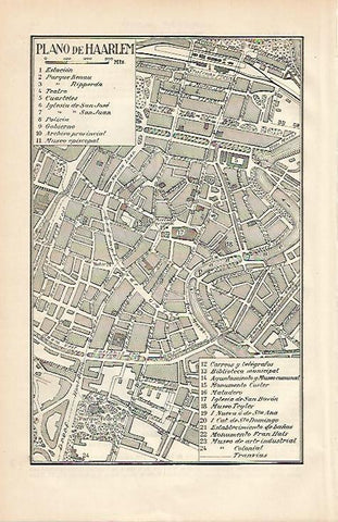 LAMINA ESPASA 478: Plano de Harlem