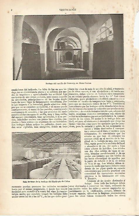 LAMINA ESPASA 4064: Bodega del Castillo de Grancey