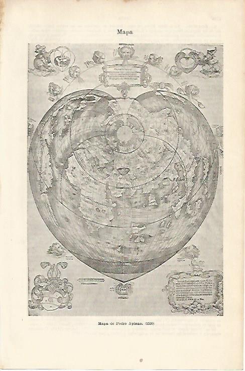 LAMINA ESPASA 4016: Mapa de Pedro Apiano 1530