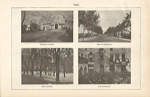 LAMINA ESPASA 4834: Paisajes de Valls Tarragona