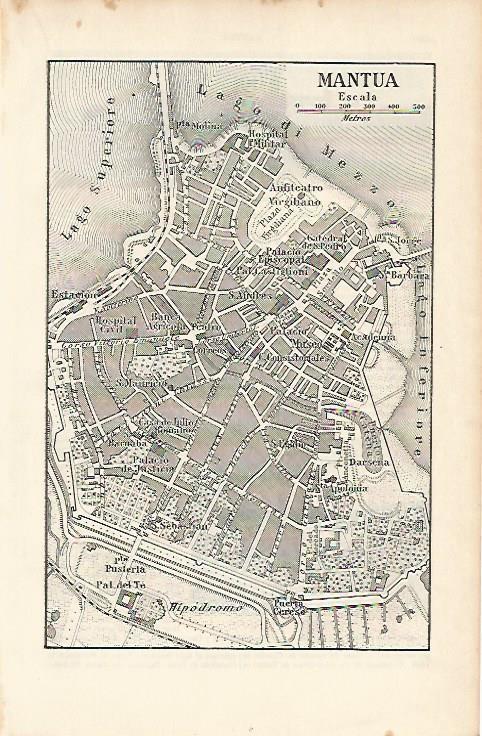 LAMINA ESPASA 4001: Plano de Mantua Italia