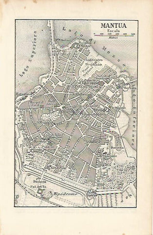 LAMINA ESPASA 4001: Plano de Mantua Italia
