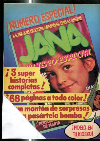 Jana numero 52 (guillotinado trasera segun imagen) (numerado 1 en interior)