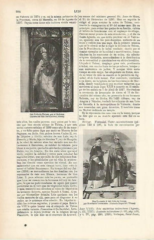 LAMINA ESPASA 1804: San Luis de Tolosa