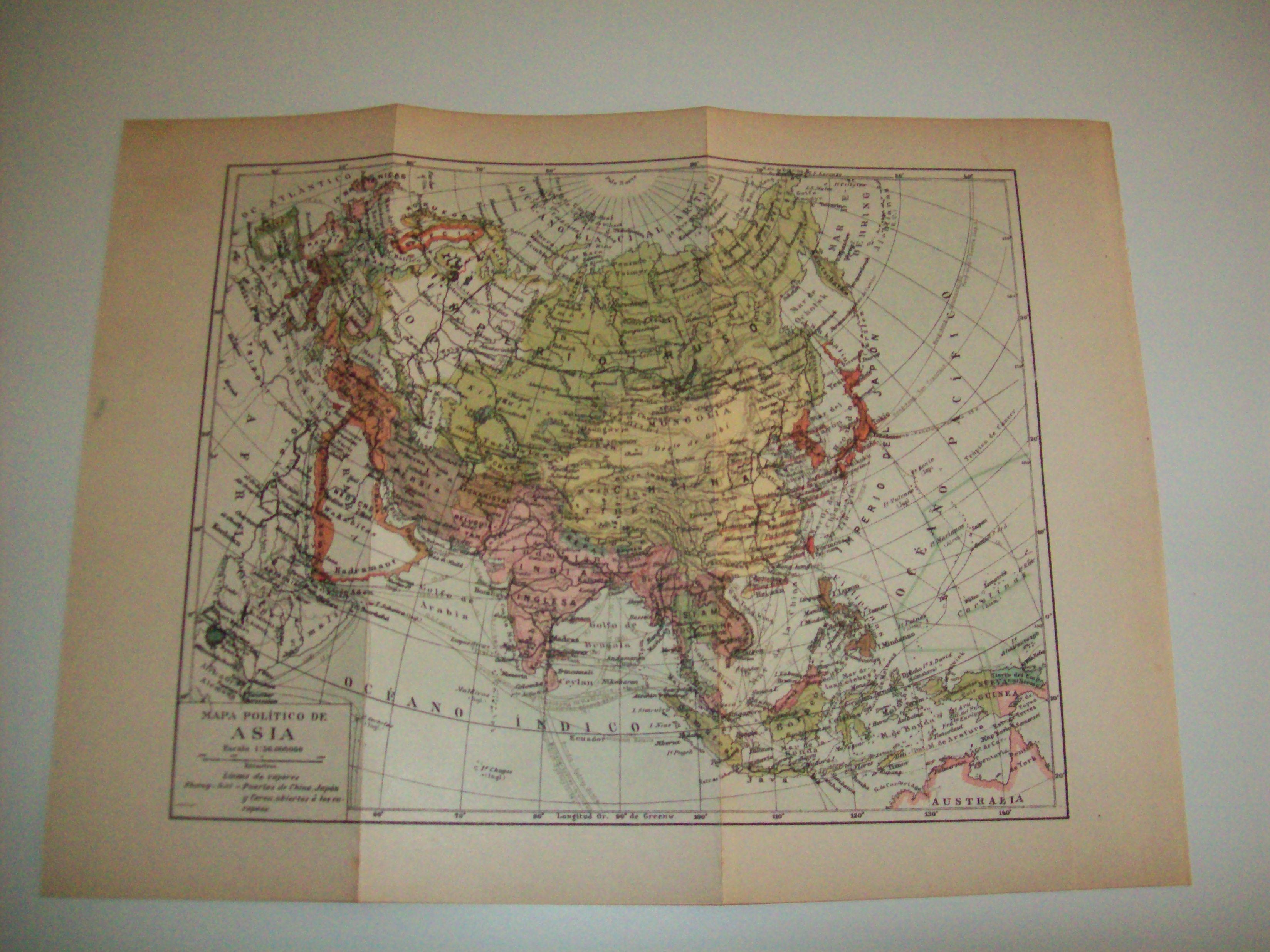 LAMINA ESPASA 5652: Mapa politico de Asia