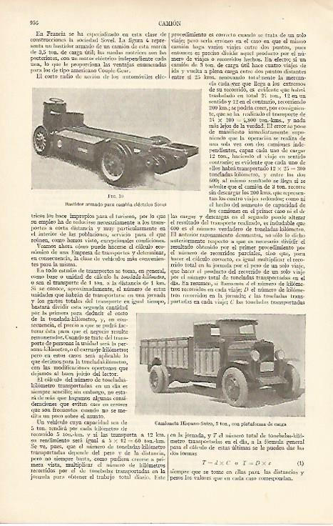 LAMINA ESPASA 8280: Bastidor armado para camion soviet y Camioneta Hispano Suiza 