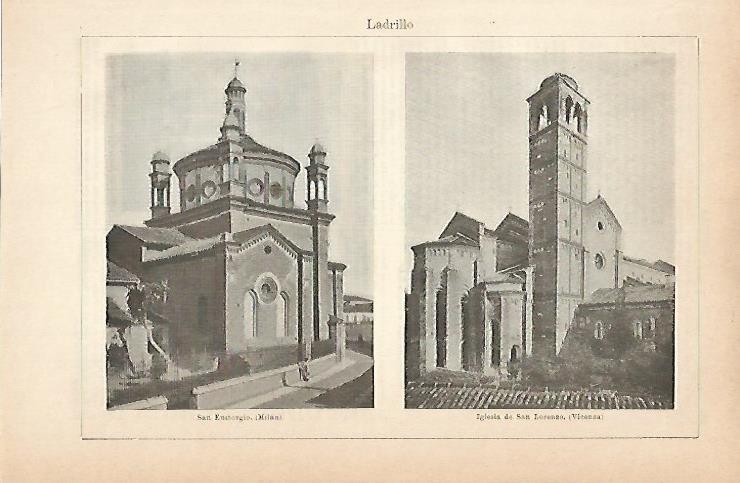 LAMINA ESPASA 8906: San Eustorgio de Milan y San Lorenzo de Venecia