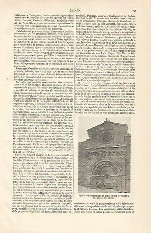 LAMINA ESPASA 10249: Santa Maria de Wamba en Tierra de Campos Valladolid