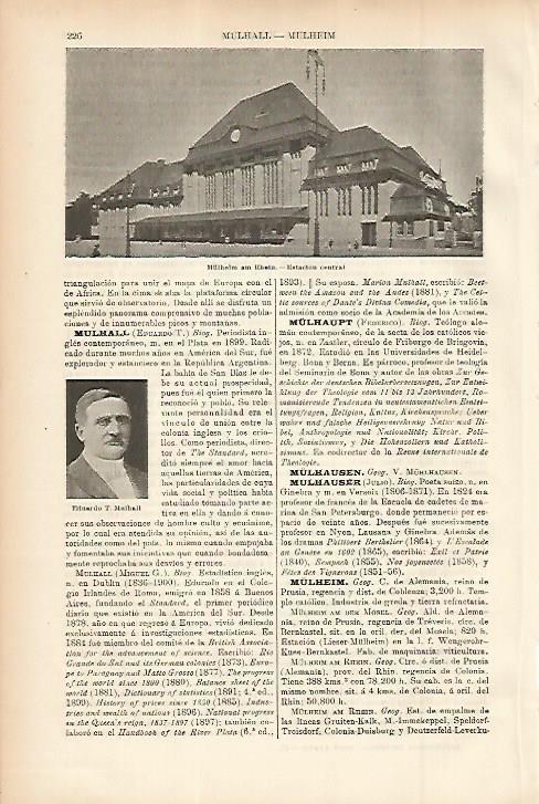 LAMINA ESPASA Alemania 11478: Estacion central de Mulheim am Rhein Alemania