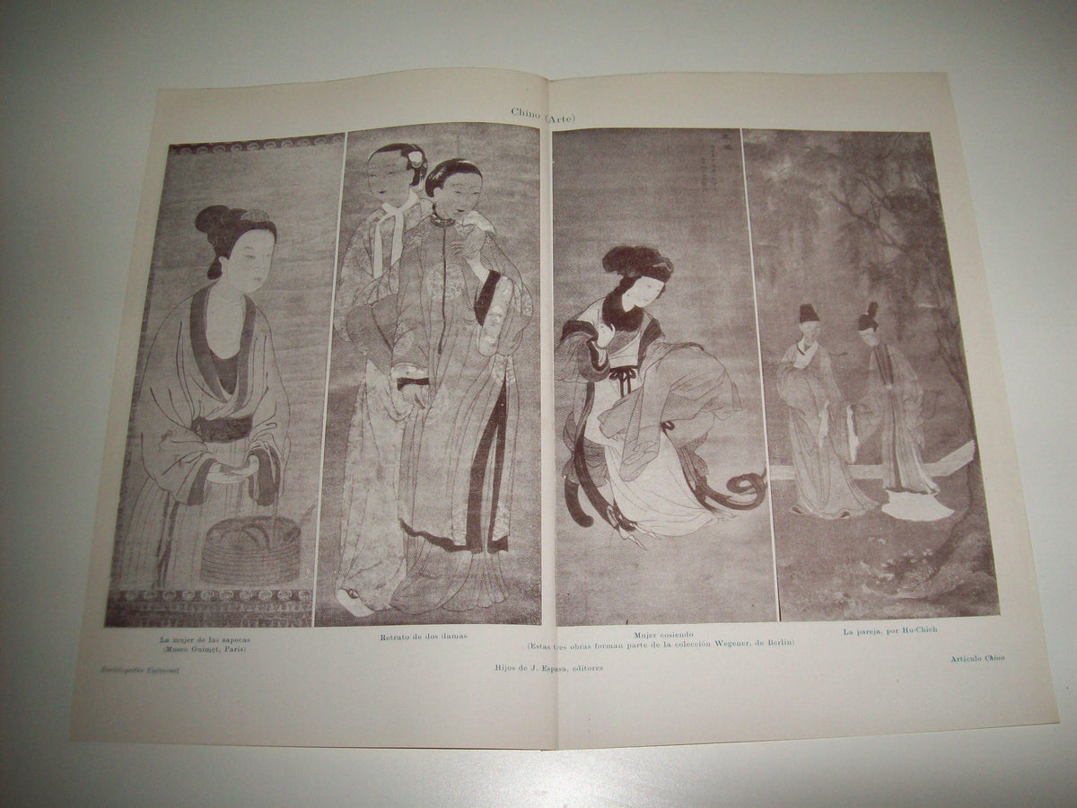 LAMINA ESPASA 1976: Muestras de arte de China