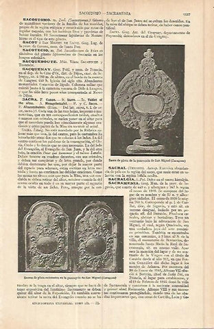 LAMINA ESPASA 17126: Sacra de San Miguel Zaragoza