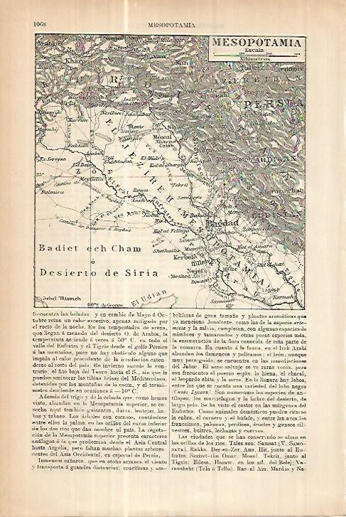 LAMINA ESPASA 17869: Mapa de Mesopotamia