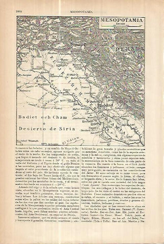 LAMINA ESPASA 17869: Mapa de Mesopotamia
