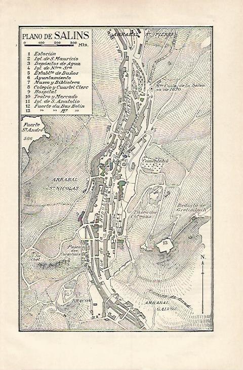 LAMINA ESPASA 18183: Plano de Salins