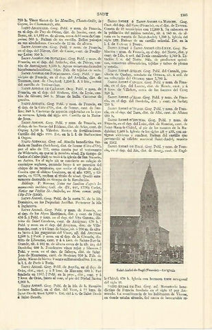 LAMINA ESPASA 17163: Iglesia de Saint Andre de Bage Francia
