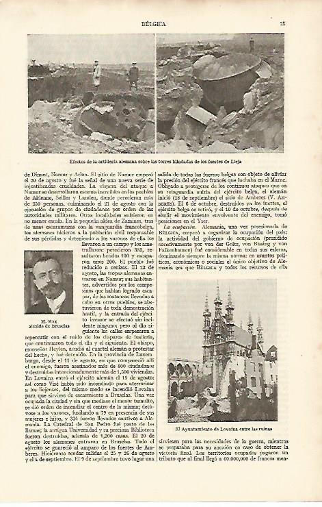 LAMINA ESPASA 8202: Ayuntamiento de Lovaina Belgica