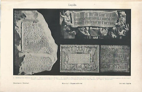LAMINA ESPASA 9009: Tipos de lapida