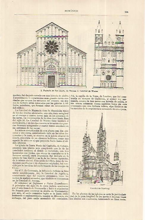 LAMINA ESPASA 19209: Fachada de San Zedon en Verona