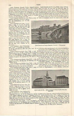 LAMINA ESPASA 17182: Vista de Saint Germain sur Vienne