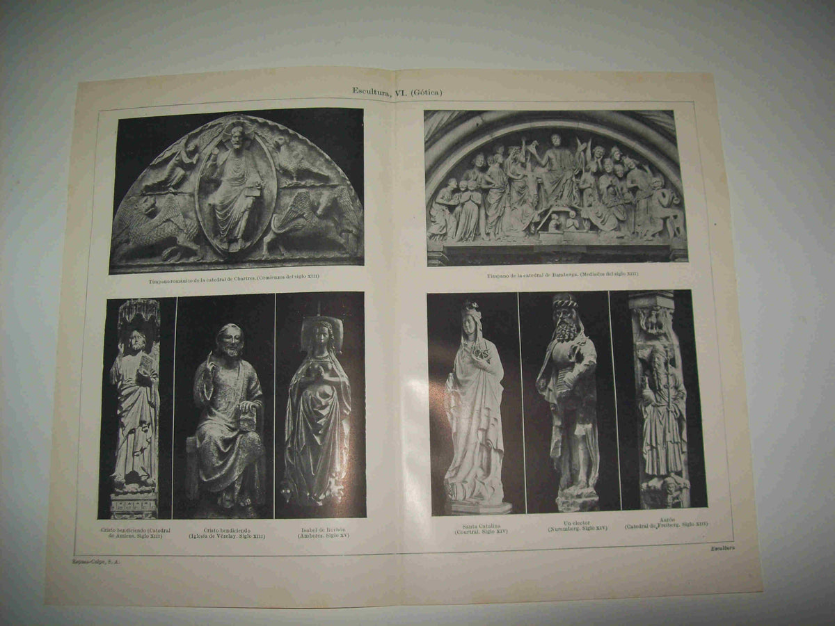 LAMINA ESPASA 16772: Escultura gotica