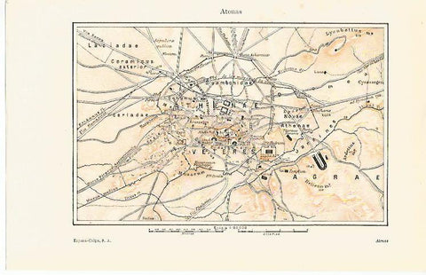 LAMINA ESPASA 12948: Plano de Atenas Grecia