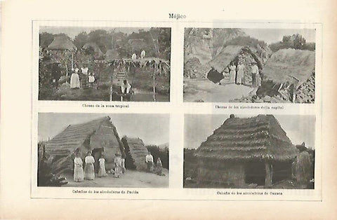 LAMINA ESPASA 11580: Cabañas de Mexico