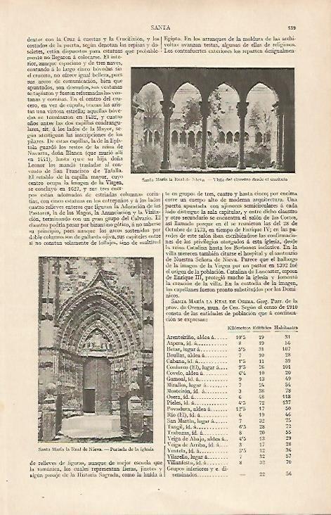LAMINA ESPASA 19415: Santa Maria la Real de Nieva