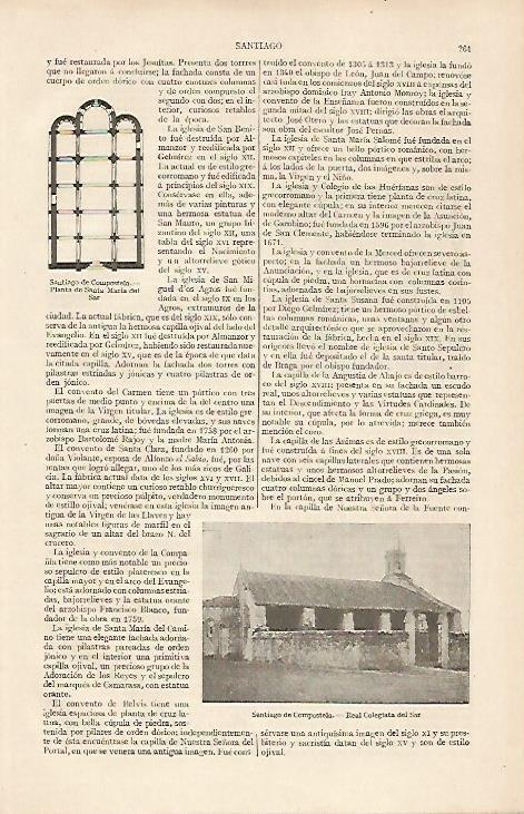 LAMINA ESPASA 19449: Real Colegiata del Sar