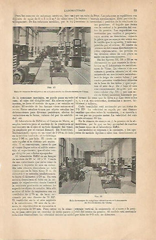LAMINA ESPASA 8889: Sala de ensayos del Laboratorio de Electrotecnia de Viena