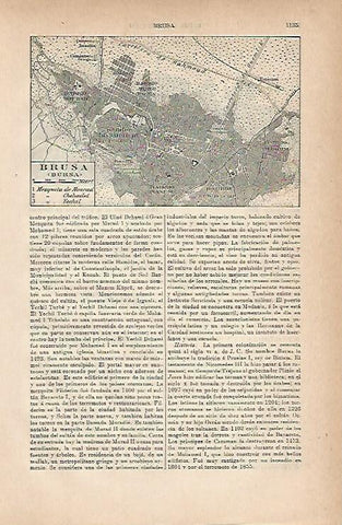 LAMINA ESPASA 11819: Plano de Brusa Turquia