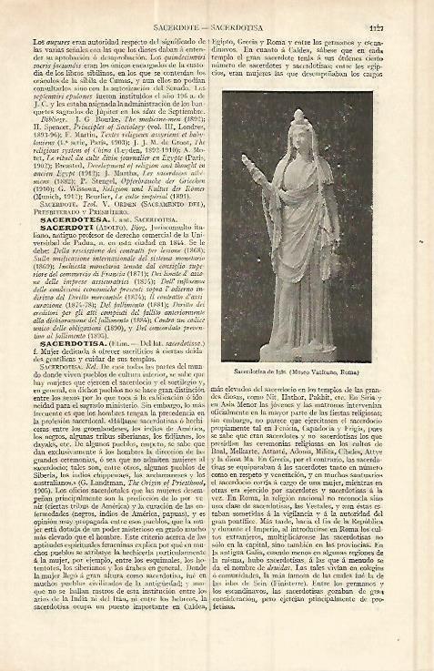 LAMINA ESPASA 17124: Sacerdotisa de Isis