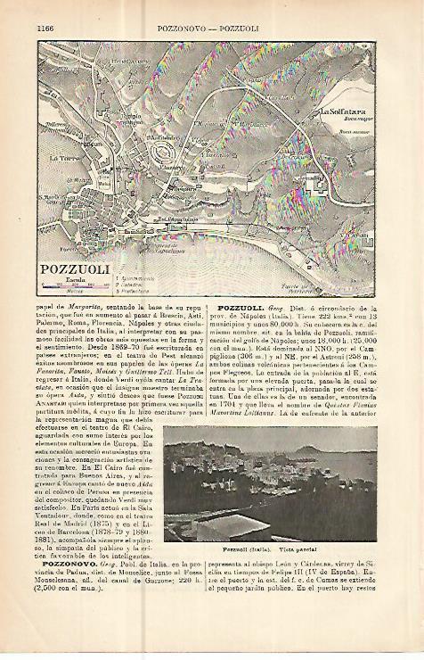 LAMINA ESPASA 10626: Plano de Pozzuoli Italia