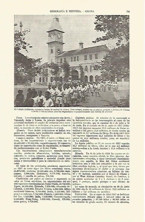 LAMINA ESPASA 21737: Colegio Achimota en Ghana