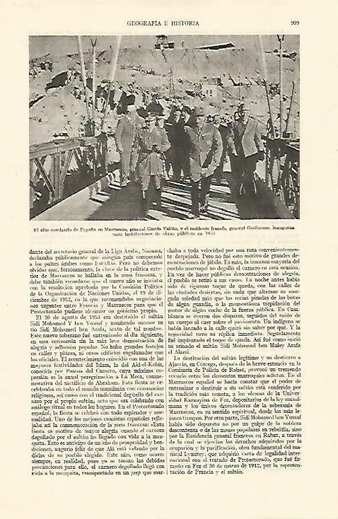 LAMINA ESPASA 22067: El general Garcia Valiño y el general Guillaume