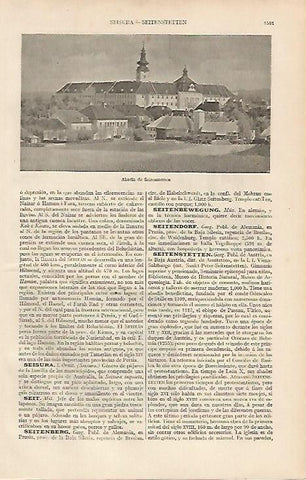 LAMINA ESPASA 19694: Abadia de Seitenstetten Austria