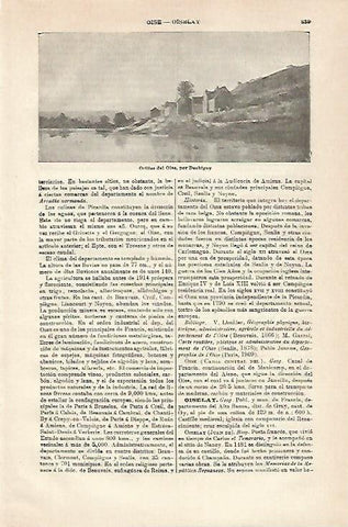 LAMINA ESPASA 21345: Orilla del Oise por Daubigny