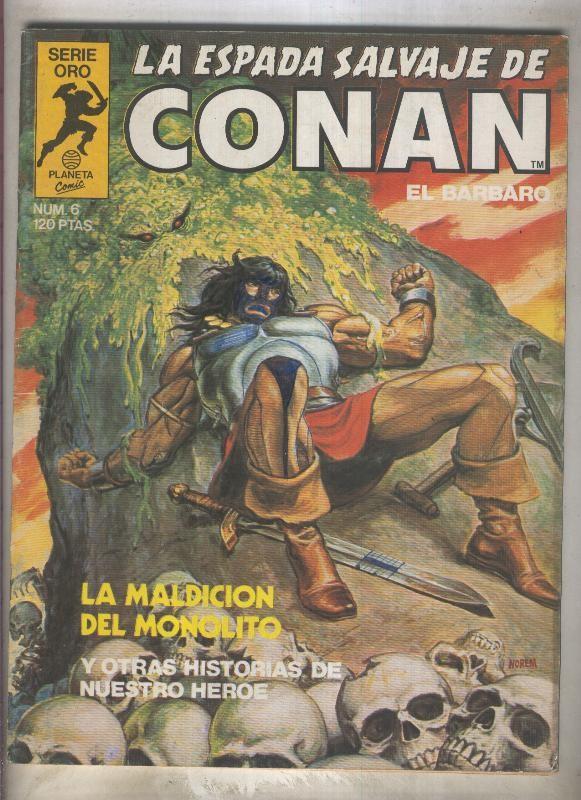 La Espada Salvaje de Conan primera edicion numero 006 (numerado 3 en trasera)