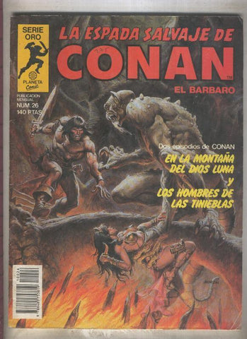 La Espada Salvaje de Conan primera edicion numero 026 (numerado 4 en trasera)
